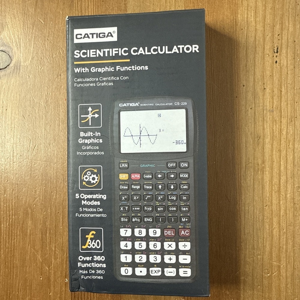 Catiga CS229 Scientific & Engineering Graphic Calculator Sunlite Corp Black New